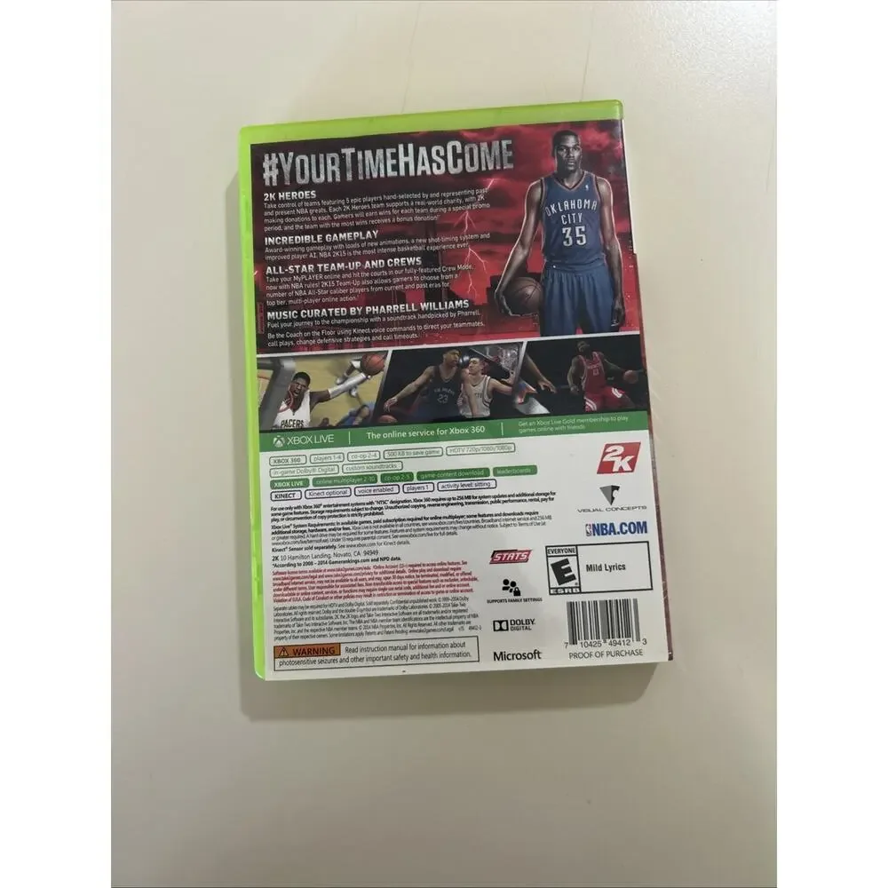 5 Games FIFA12, FIFA16, NBA 2K15, Far Cry 3 Microsoft Xbox 360 Video Games